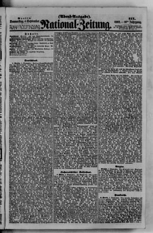Nationalzeitung vom 04.09.1862