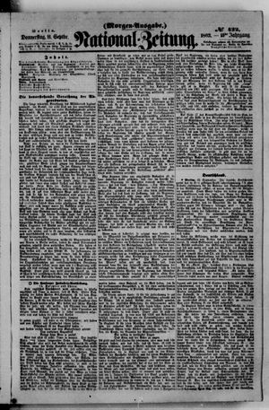 Nationalzeitung vom 11.09.1862