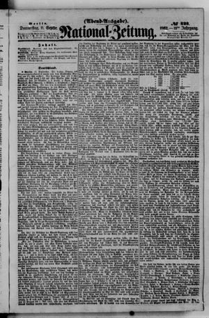 Nationalzeitung vom 11.09.1862