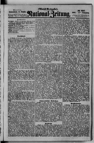 Nationalzeitung vom 13.09.1862