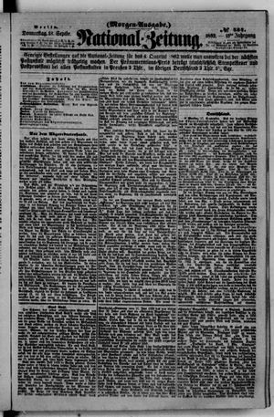 Nationalzeitung vom 18.09.1862