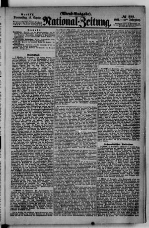 Nationalzeitung vom 18.09.1862