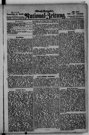 National-Zeitung vom 25.09.1862