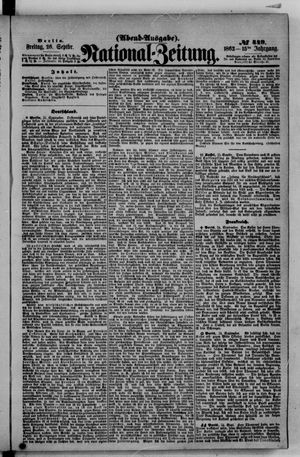 Nationalzeitung vom 26.09.1862