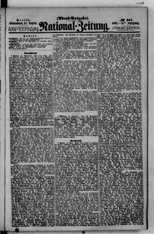 Nationalzeitung vom 27.09.1862
