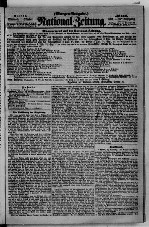 National-Zeitung on Oct 1, 1862