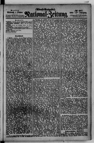 National-Zeitung on Oct 1, 1862