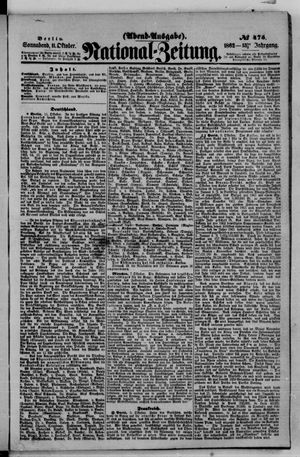 Nationalzeitung vom 11.10.1862