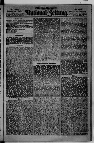 Nationalzeitung vom 19.10.1862