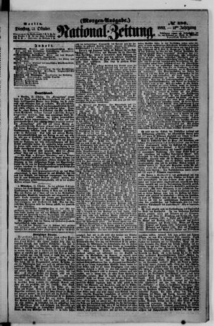 Nationalzeitung vom 21.10.1862