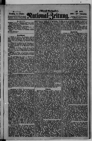Nationalzeitung vom 21.10.1862