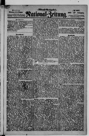Nationalzeitung vom 27.10.1862