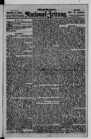 National-Zeitung vom 29.10.1862