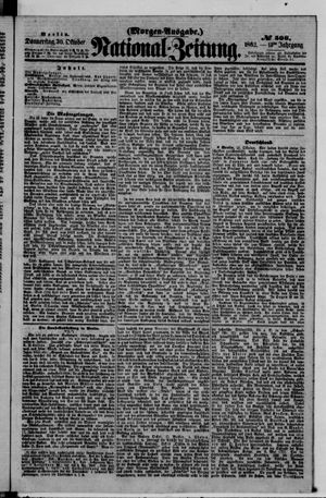 Nationalzeitung vom 30.10.1862