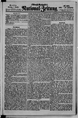 Nationalzeitung vom 07.11.1862