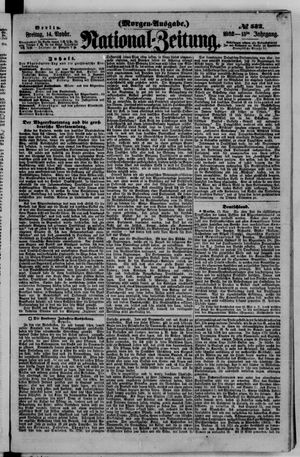 Nationalzeitung vom 14.11.1862