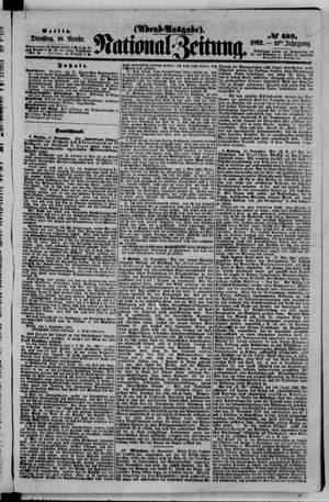 Nationalzeitung vom 18.11.1862
