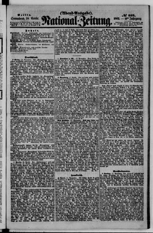 Nationalzeitung vom 29.11.1862