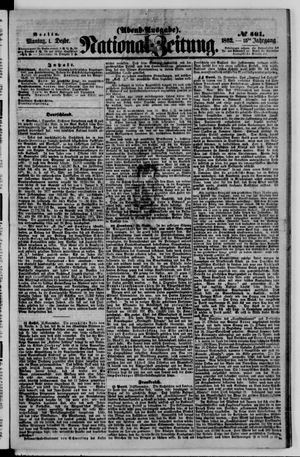 Nationalzeitung vom 01.12.1862