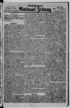 National-Zeitung on Dec 22, 1862