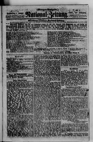 Nationalzeitung vom 01.01.1863
