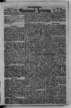 Nationalzeitung vom 10.01.1863