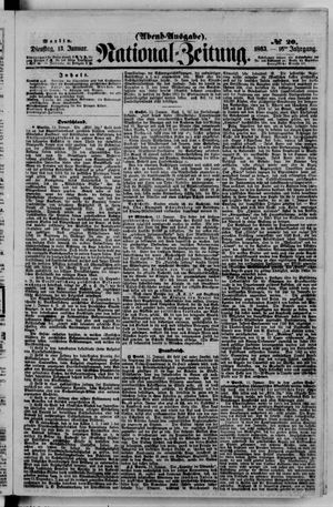 Nationalzeitung vom 13.01.1863