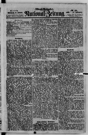 Nationalzeitung on Jan 21, 1863