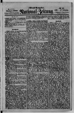 Nationalzeitung on Feb 2, 1863