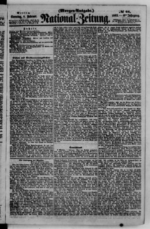 Nationalzeitung vom 08.02.1863