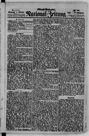 Nationalzeitung vom 11.02.1863