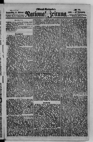 Nationalzeitung on Feb 12, 1863