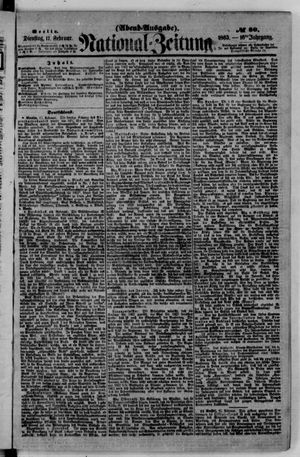 Nationalzeitung vom 17.02.1863