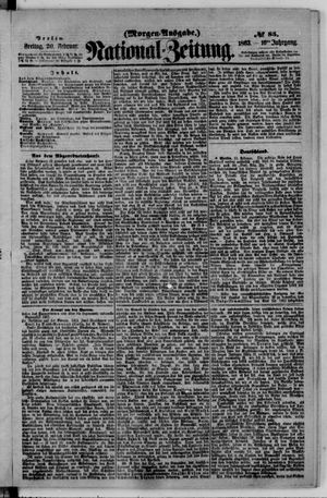 Nationalzeitung vom 20.02.1863