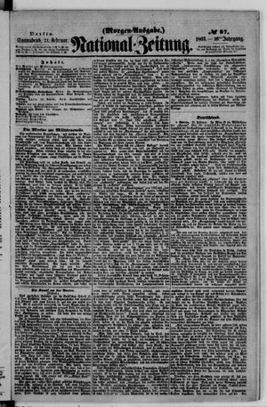 Nationalzeitung on Feb 21, 1863