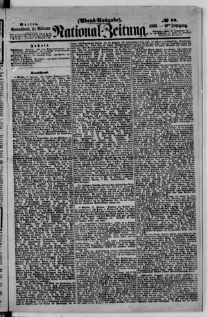 Nationalzeitung vom 21.02.1863