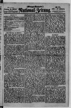Nationalzeitung vom 22.02.1863