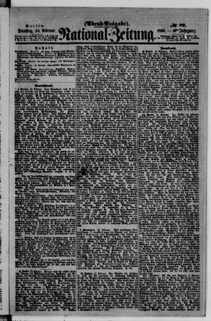 National-Zeitung vom 24.02.1863