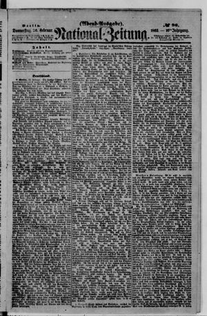 Nationalzeitung vom 26.02.1863