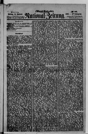 Nationalzeitung on Feb 27, 1863