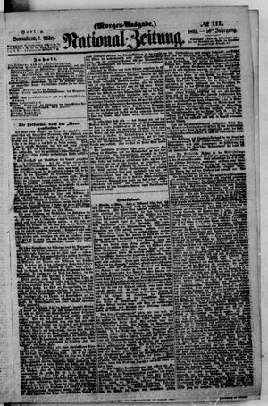 National-Zeitung vom 07.03.1863