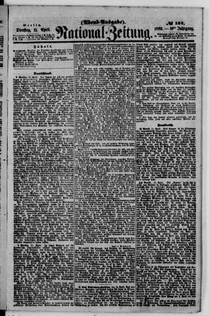 National-Zeitung vom 21.04.1863