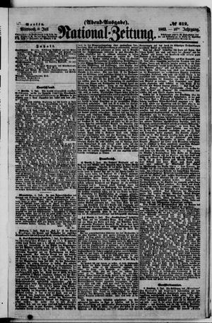 Nationalzeitung vom 08.07.1863