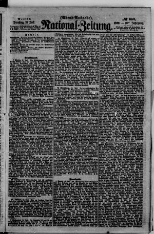 Nationalzeitung vom 21.07.1863