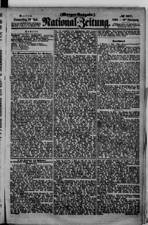 Nationalzeitung vom 23.07.1863