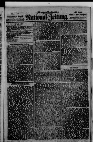 Nationalzeitung vom 01.08.1863