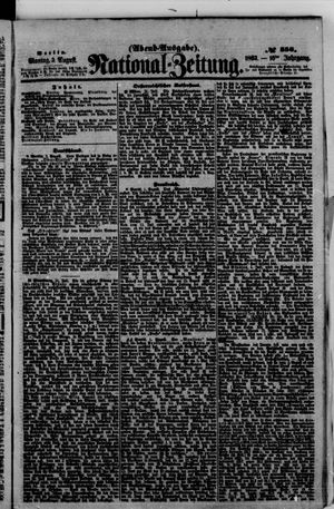 Nationalzeitung vom 03.08.1863