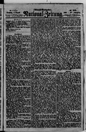 Nationalzeitung vom 04.08.1863