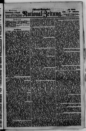 Nationalzeitung vom 08.08.1863