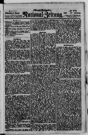 Nationalzeitung vom 12.08.1863